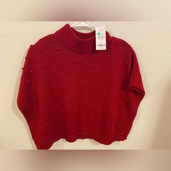Carters Kid Red Poncho Size 7 / 7A - Picture 1 of 6